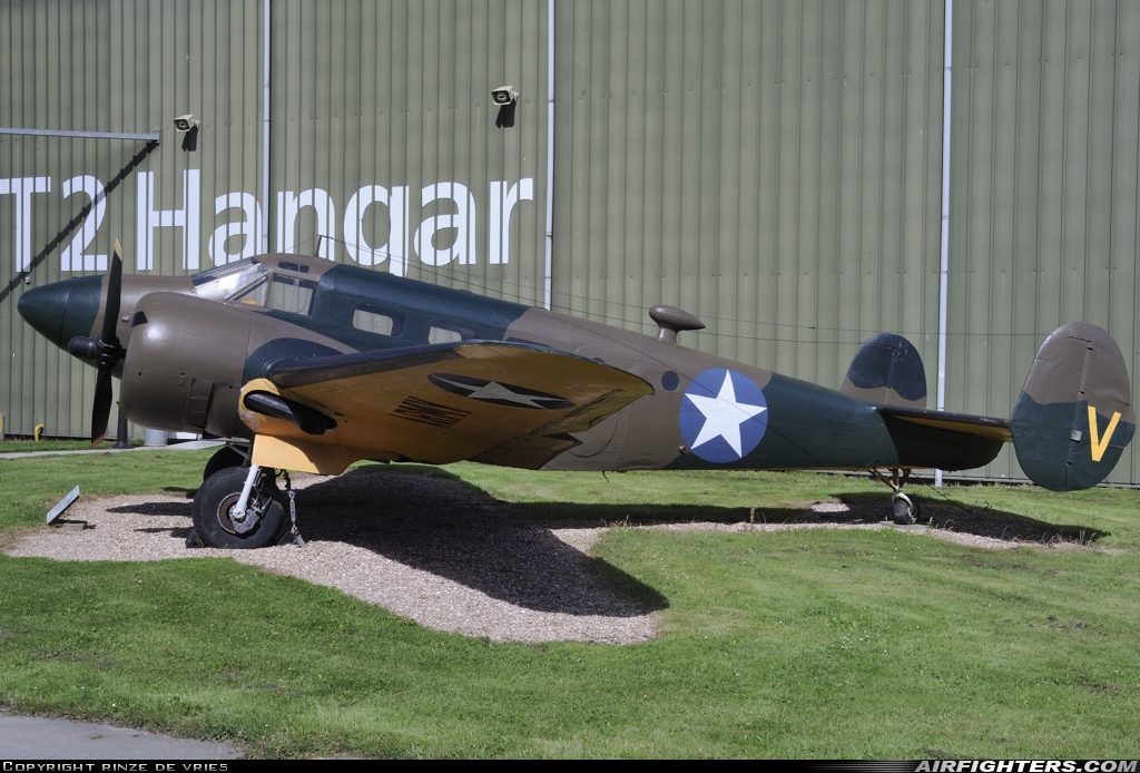 USA - Army Air Force Beech C-45H Expeditor G-BKRG at Lelystad (LEY / EHLE), Netherlands