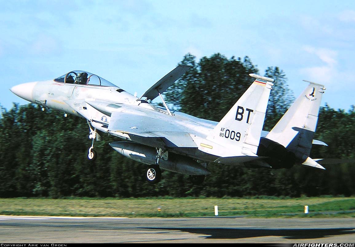 USA - Air Force McDonnell Douglas F-15C Eagle 80-0009 at Leeuwarden (LWR / EHLW), Netherlands