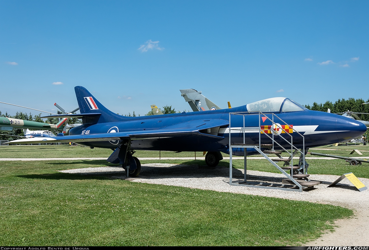 UK - Air Force Hawker Hunter F6A XF418 at Off-Airport - Hermeskeil, Germany