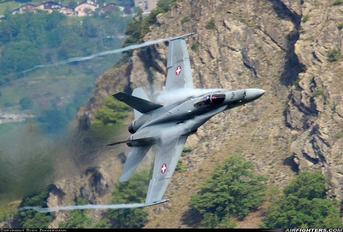 Switzerland - Air Force McDonnell Douglas F/A-18C Hornet J-5019 at Sion (- Sitten) (SIR / LSGS / LSMS), Switzerland