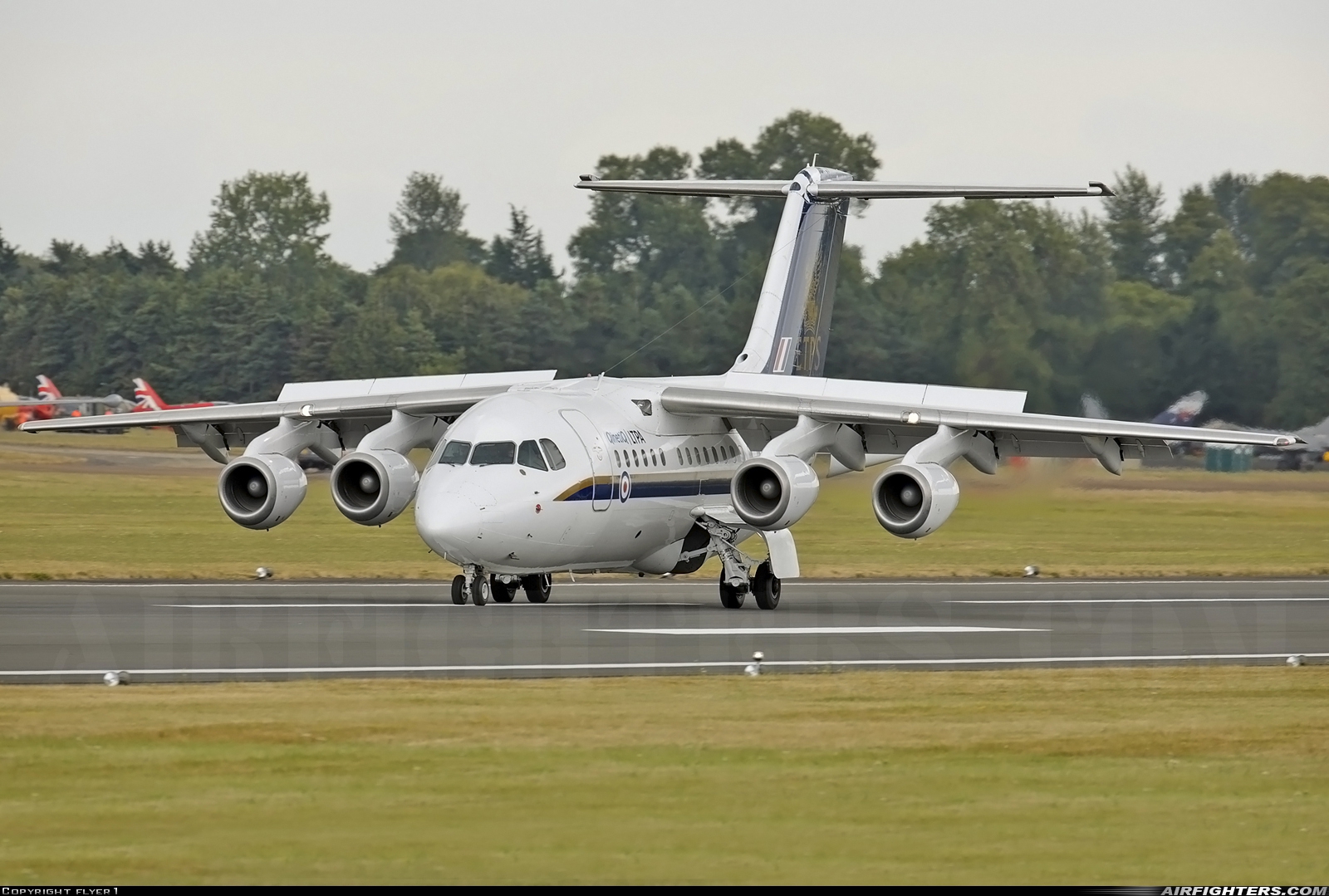 Company Owned - QinetiQ British Aerospace BAe-146-RJ100 QQ102 at Fairford (FFD / EGVA), UK
