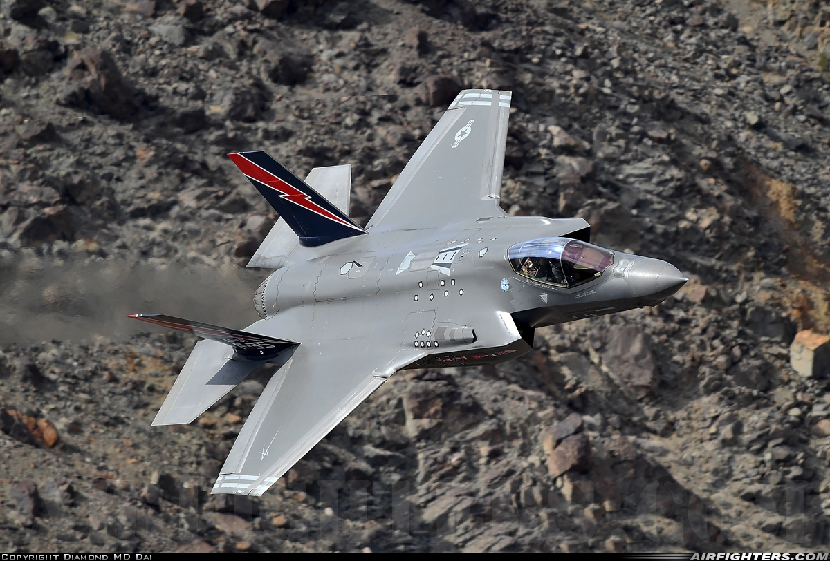 USA - Air Force Lockheed Martin F-35A Lightning II AF-01 at Off-Airport - Rainbow Canyon area, USA