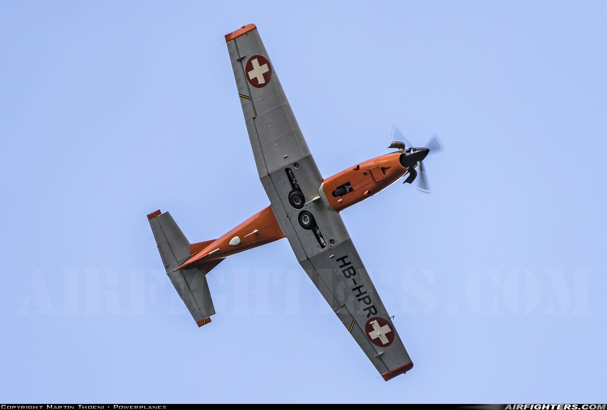 Private Pilatus PC-7 Turbo Trainer HB-HPR at Sion (- Sitten) (SIR / LSGS / LSMS), Switzerland