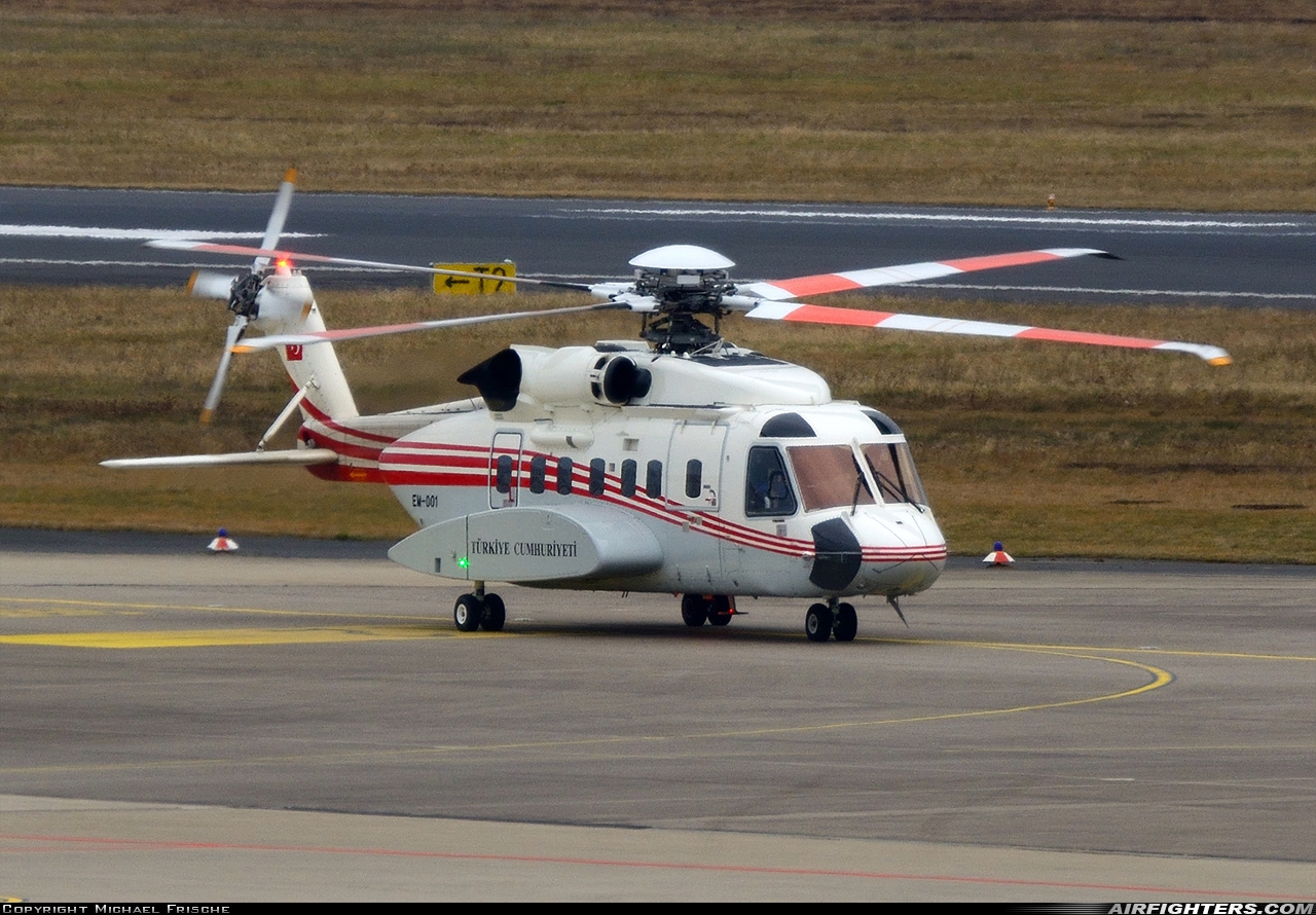 Türkiye - Air Force Sikorsky S-92A Helibus EM-001 at Cologne / Bonn (- Konrad Adenauer / Wahn) (CGN / EDDK), Germany
