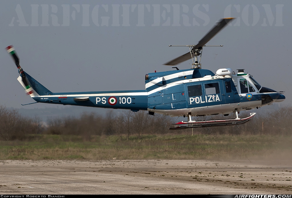 Italy - Polizia Agusta-Bell AB-212AM MM81657 at Verona - Boscomantico (LIPN), Italy