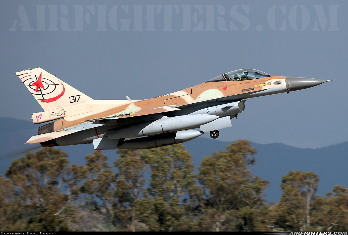 Israel - Air Force General Dynamics F-16C Fighting Falcon 317 at Andravida (Pyrgos -) (PYR / LGAD), Greece