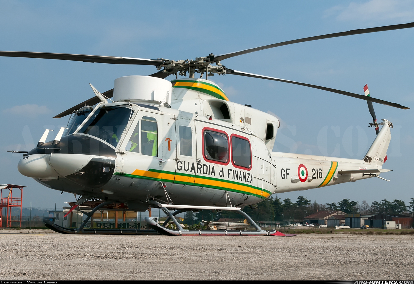 Italy - Guardia di Finanza Agusta-Bell AB-412HP Grifone MM81504 at Verona - Boscomantico (LIPN), Italy