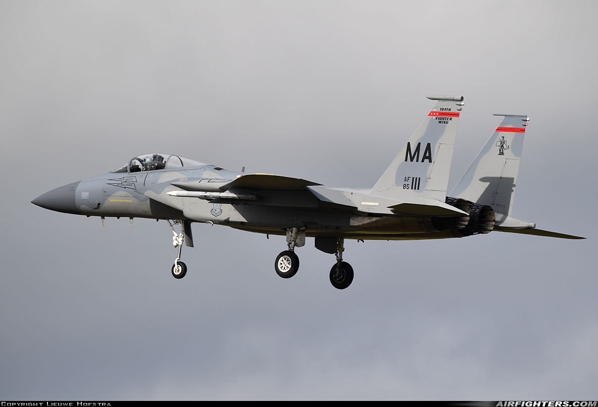 USA - Air Force McDonnell Douglas F-15C Eagle 85-0111 at Leeuwarden (LWR / EHLW), Netherlands