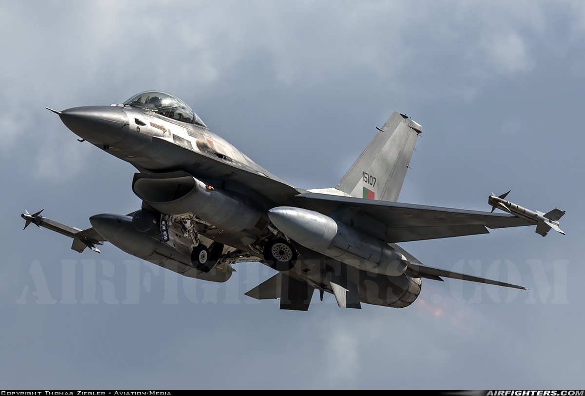 Portugal - Air Force General Dynamics F-16AM Fighting Falcon 15107 at Monte Real (BA5) (LPMR), Portugal
