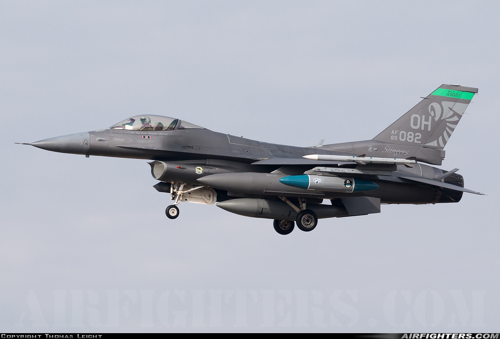 USA - Air Force General Dynamics F-16C Fighting Falcon 89-2082 at Spangdahlem (SPM / ETAD), Germany