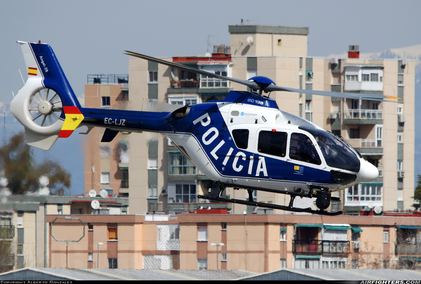 Spain - Police Eurocopter EC-135P2+ EC-LJZ at Madrid - Cuatro Vientos (LECU / LEVS), Spain