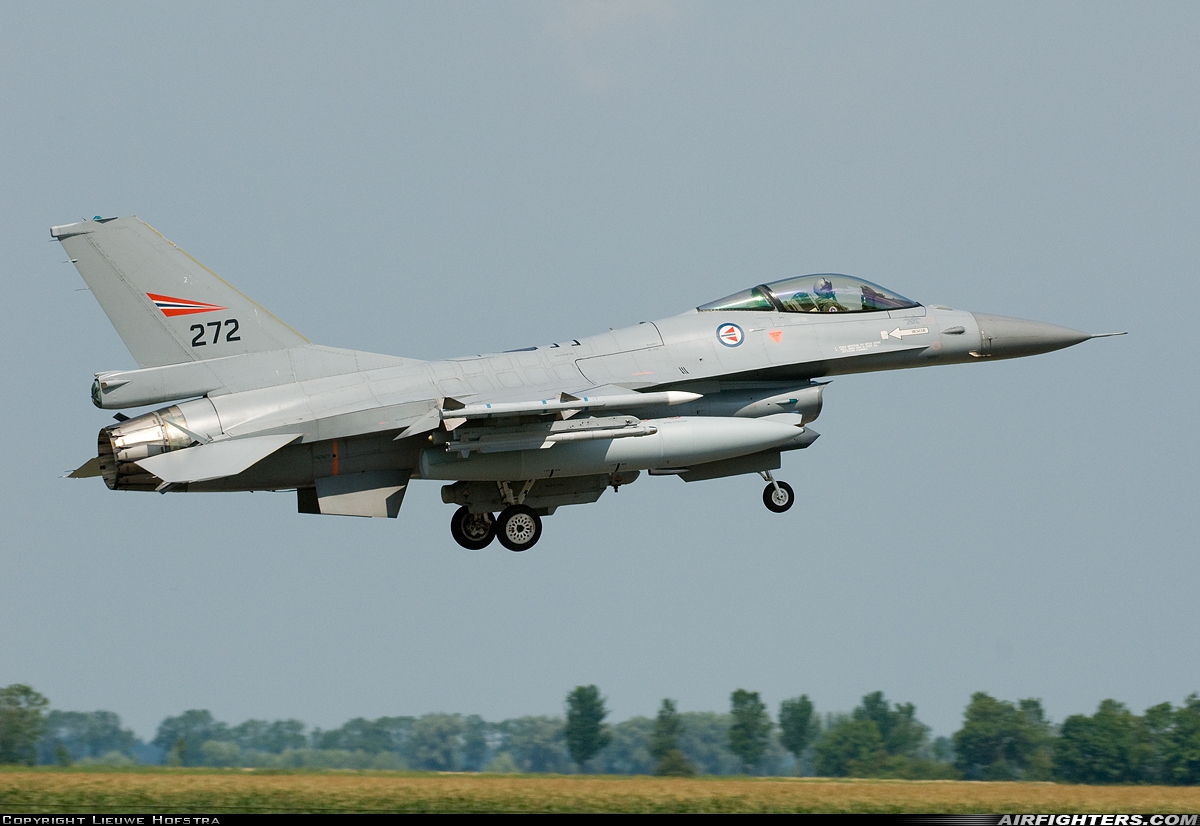 Norway - Air Force General Dynamics F-16AM Fighting Falcon 272 at Leeuwarden (LWR / EHLW), Netherlands