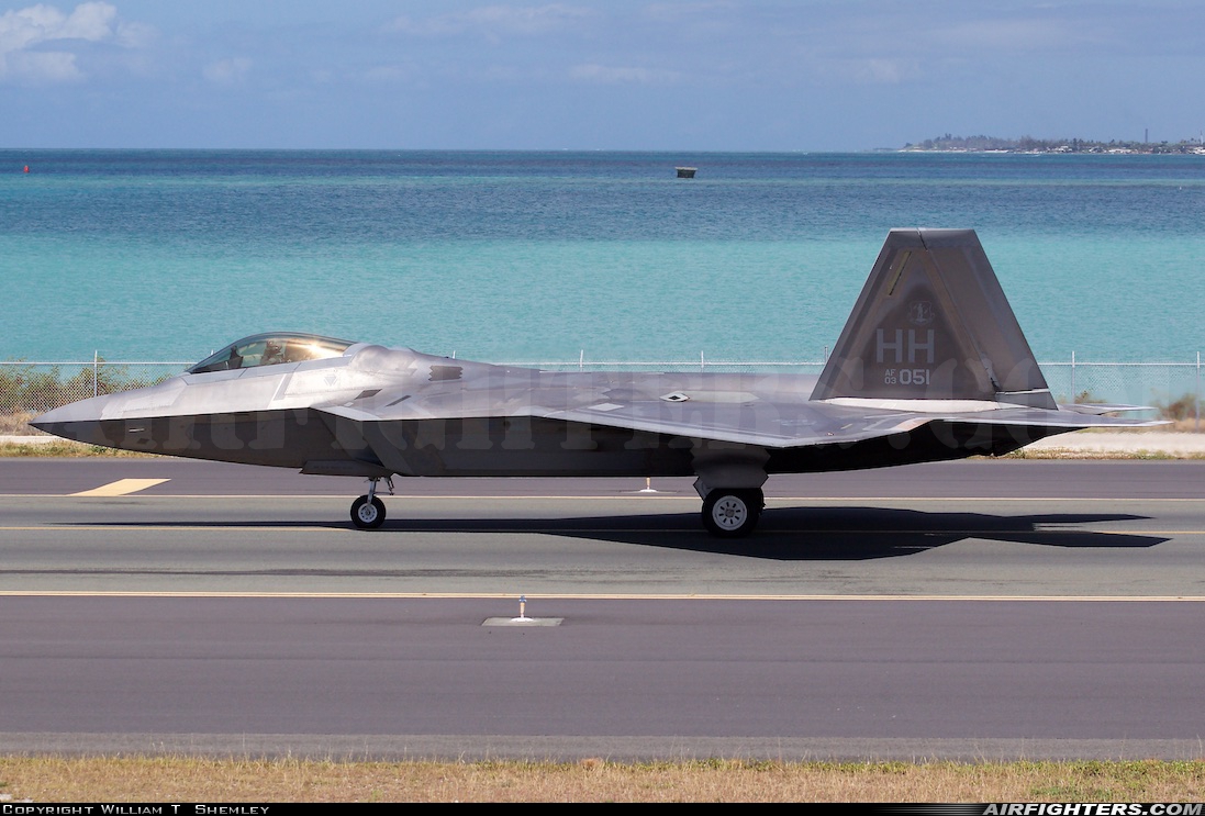 USA - Air Force Lockheed Martin F-22A Raptor 03-4051 at Honolulu - Int. / Hickam AFB (HNL / HIK / PHNL / PHIK), USA