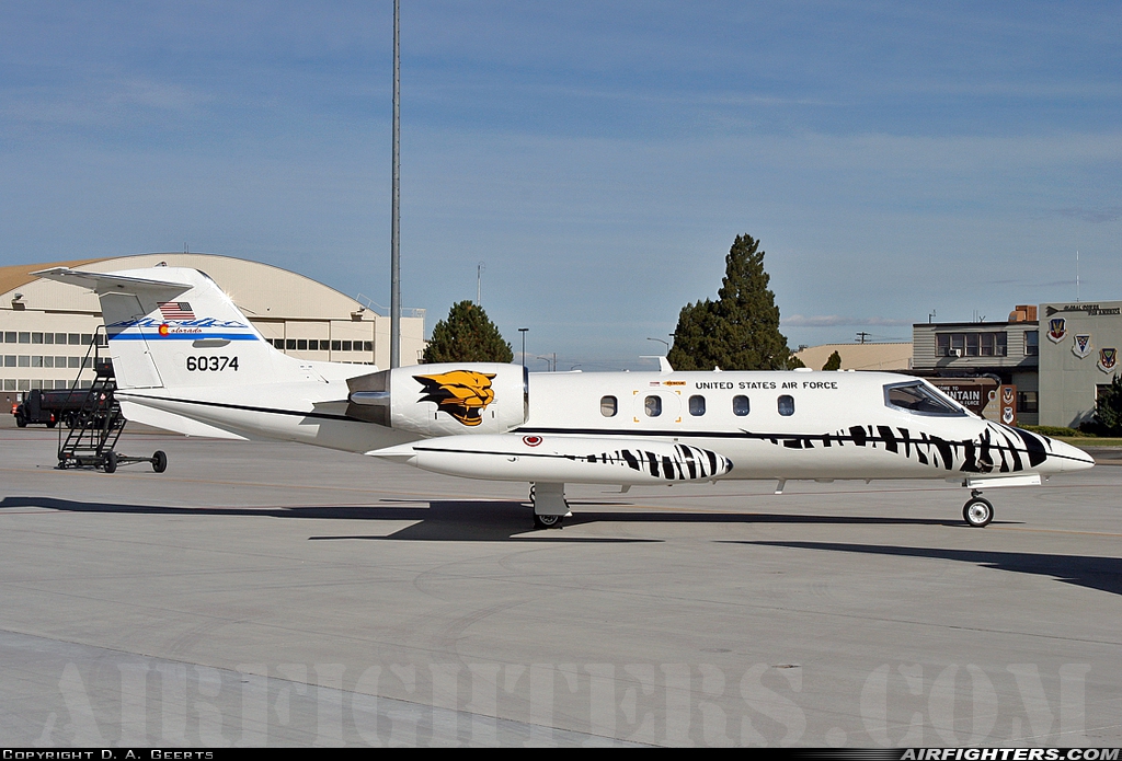 USA - Air Force Learjet C-21A 86-0374 at Mountain Home - Mountain Home Air Force Base (MUO / KMUO), USA