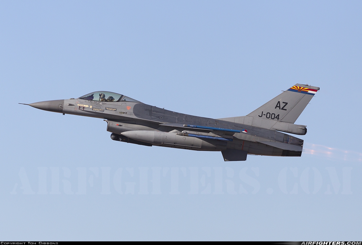 Netherlands - Air Force General Dynamics F-16AM Fighting Falcon J-004 at Tucson - Int. (TUS / KTUS), USA