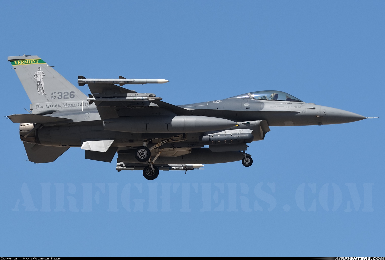 USA - Air Force General Dynamics F-16C Fighting Falcon 87-0326 at Las Vegas - Nellis AFB (LSV / KLSV), USA