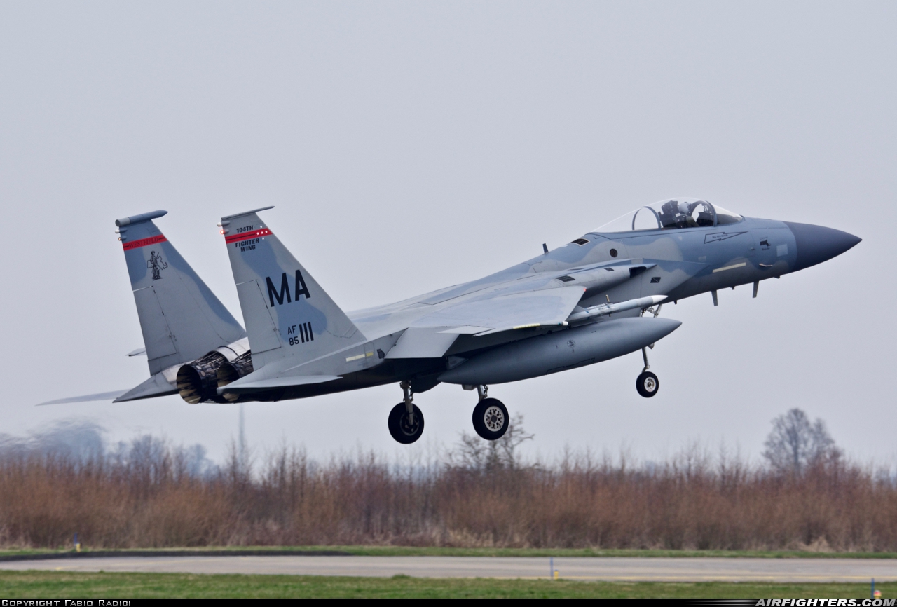 USA - Air Force McDonnell Douglas F-15C Eagle 85-0111 at Leeuwarden (LWR / EHLW), Netherlands