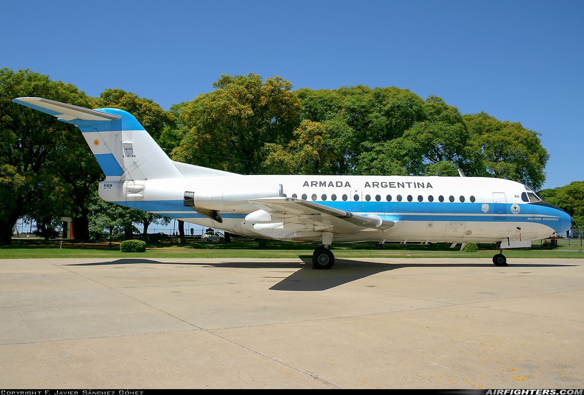 Argentina - Navy Fokker F-28-3000C Fellowship 0741 at Buenos Aires - Aeroparque Jorge Newbery (AEP / SABE), Argentina