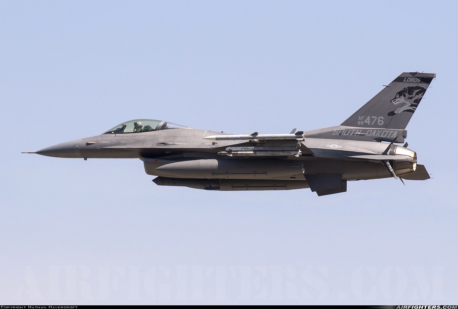 USA - Air Force General Dynamics F-16C Fighting Falcon 88-0476 at Riverside - March ARB (AFB / Field) (RIV / KRIV), USA