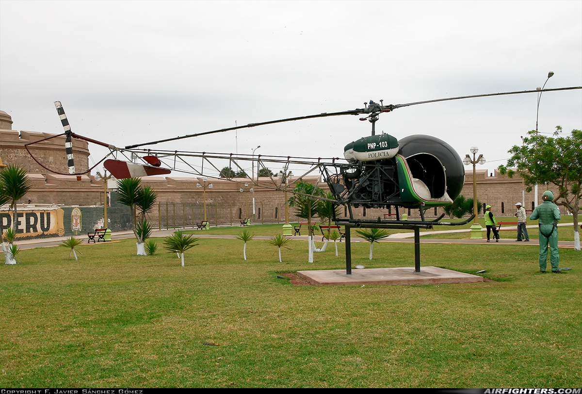 Peru - Policia Nacional Del Peru Bell 47G PNP-103 at Off-Airport - Lima-Callao, Peru
