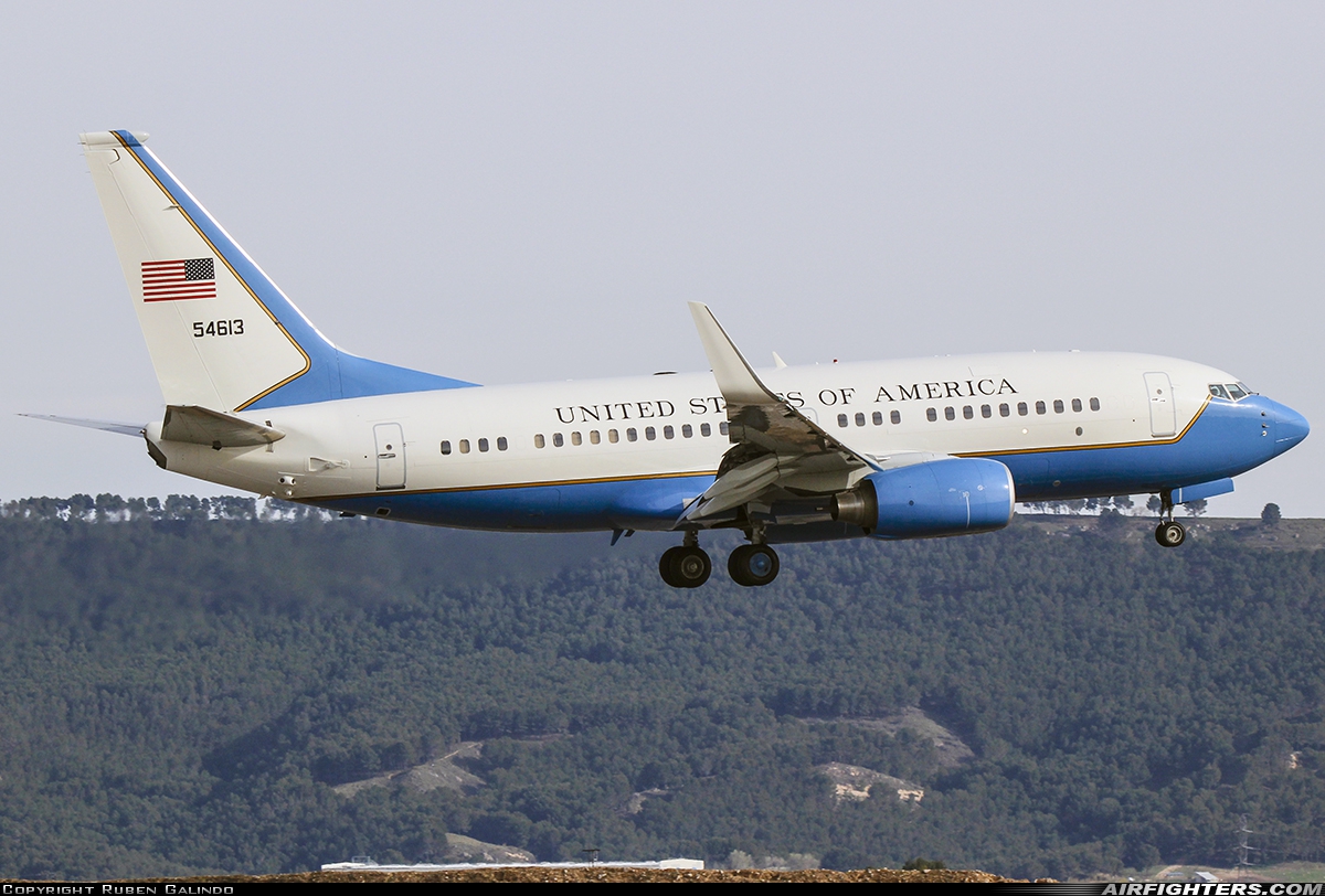 USA - Air Force Boeing C-40C (737-7CP BBJ) 05-4613 at Madrid - Torrejon (TOJ / LETO), Spain