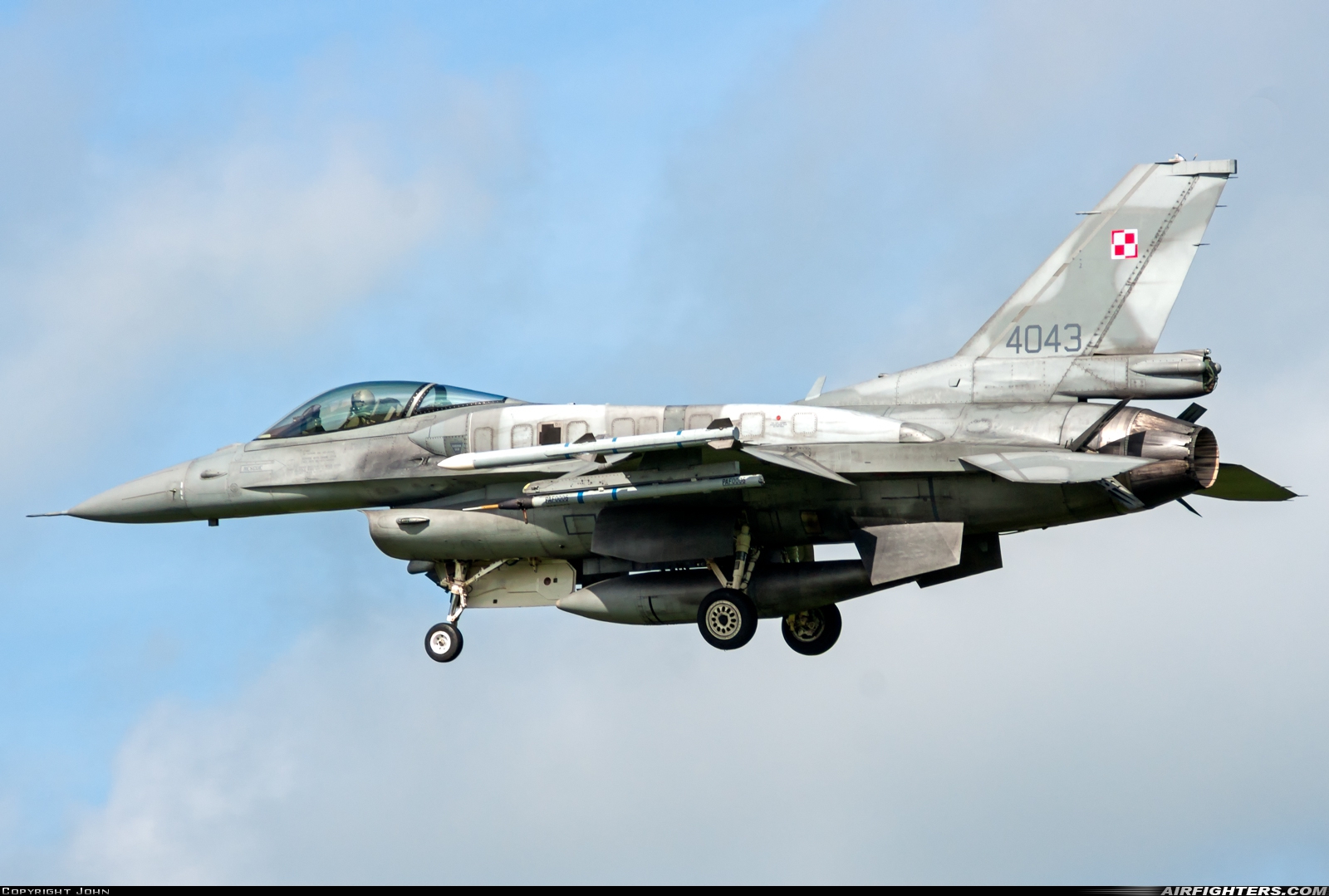 Poland - Air Force General Dynamics F-16C Fighting Falcon 4043 at Hoogeveen (EHHO), Netherlands