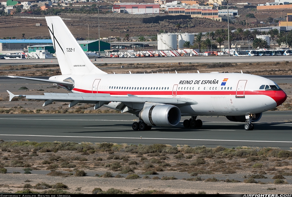 Spain - Air Force Airbus A310-304 T.22-1 at Gran Canaria (- Las Palmas / Gando) (LPA / GCLP), Spain