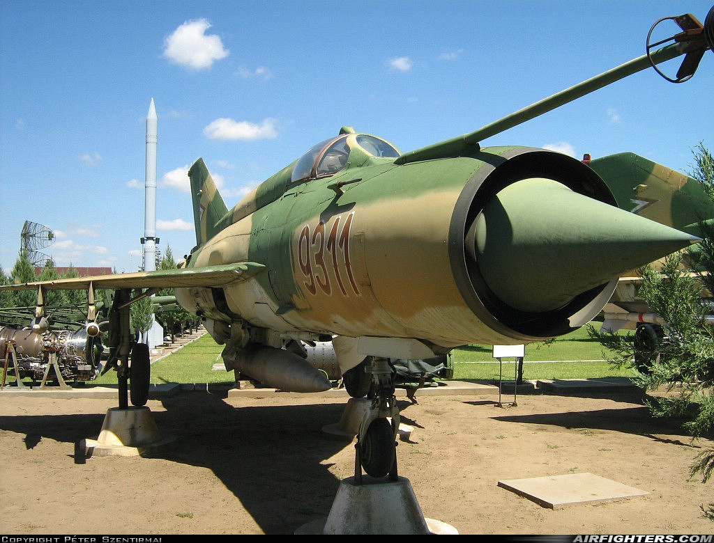 Hungary - Air Force Mikoyan-Gurevich MiG-21MF 9311 at Off-Airport - Kecel, Hungary
