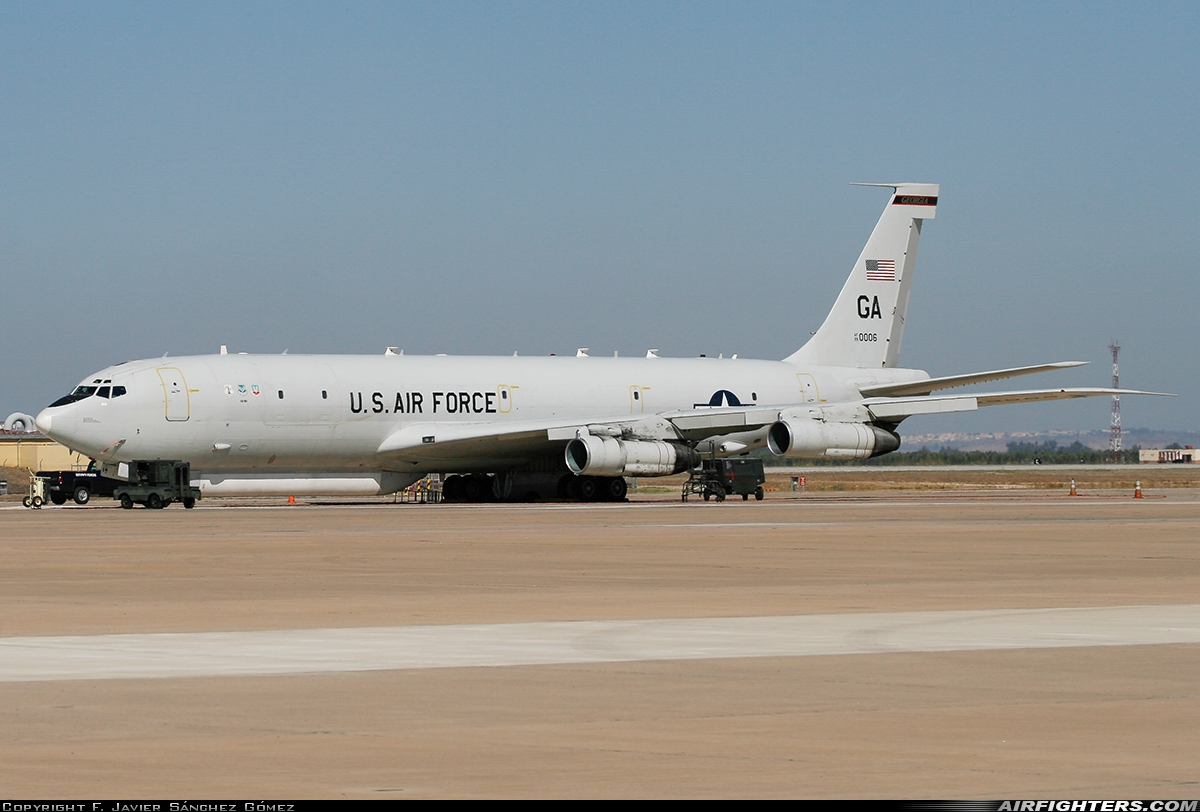USA - Air Force Boeing E-8C Joint Stars 99-0006 at Seville - Moron de la Frontera (OZP / LEMO), Spain