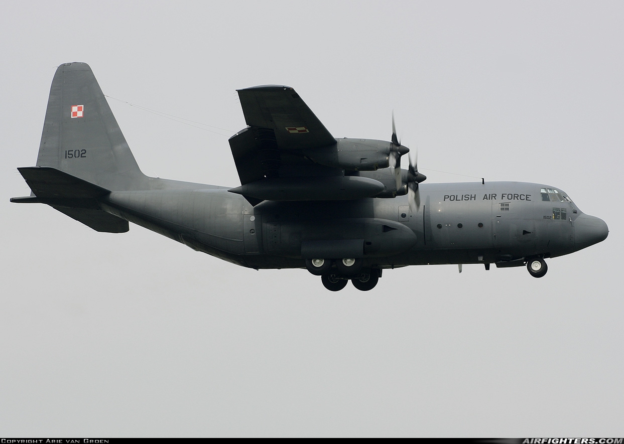 Poland - Air Force Lockheed C-130E Hercules (L-382) 1502 at Leeuwarden (LWR / EHLW), Netherlands