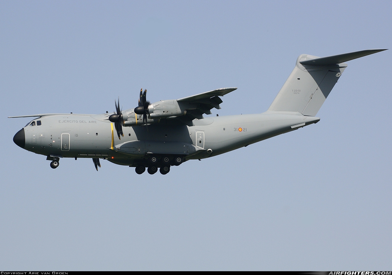 Spain - Air Force Airbus A400M-180 Atlas T.23-01-10074 at Leeuwarden (LWR / EHLW), Netherlands