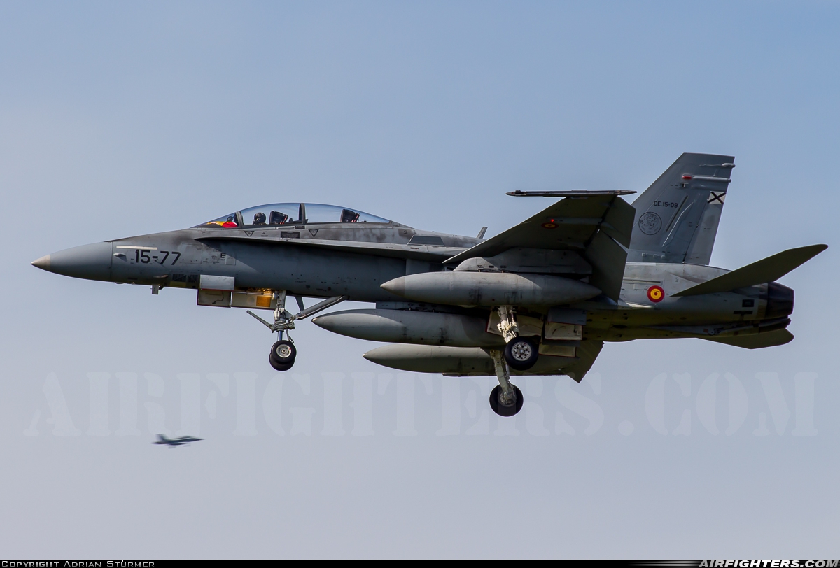 Spain - Air Force McDonnell Douglas CE-15 Hornet (EF-18B+) CE.15-09 at Leeuwarden (LWR / EHLW), Netherlands