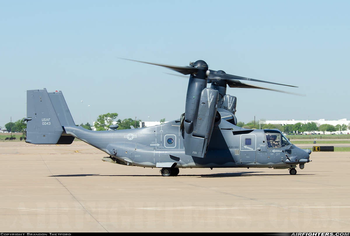 USA - Air Force Bell / Boeing CV-22B Osprey 09-0043 at Fort Worth - Alliance (AFW / KAFW), USA