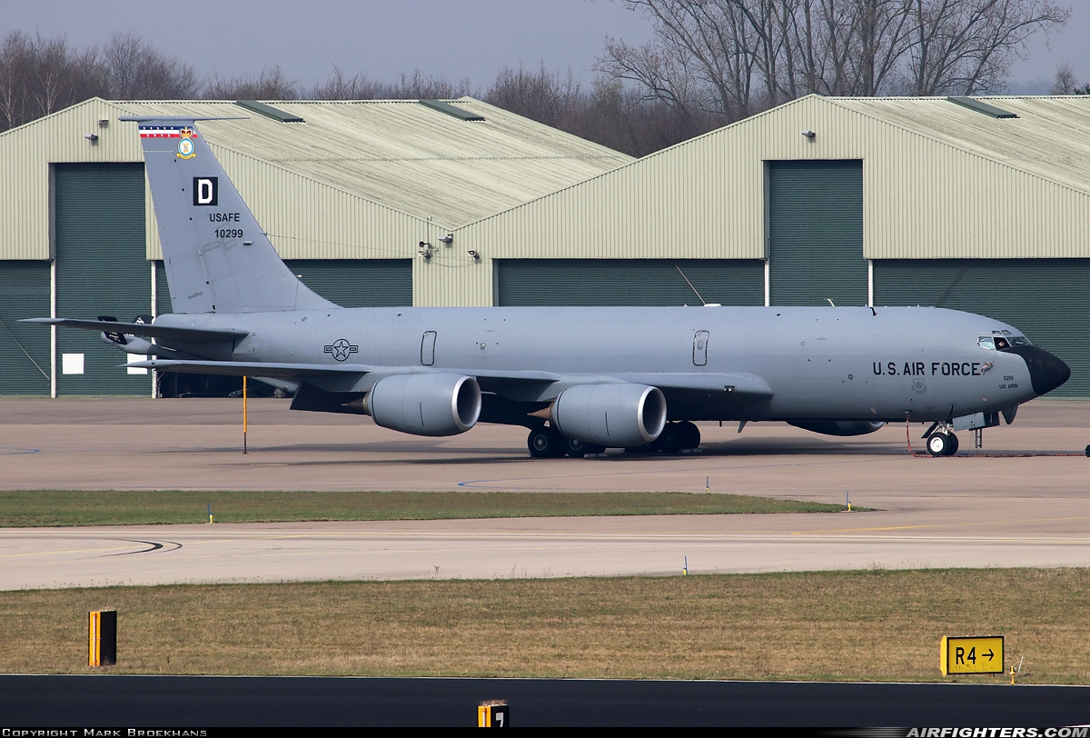 USA - Air Force Boeing KC-135R Stratotanker (717-148) 61-0299 at Eindhoven (- Welschap) (EIN / EHEH), Netherlands