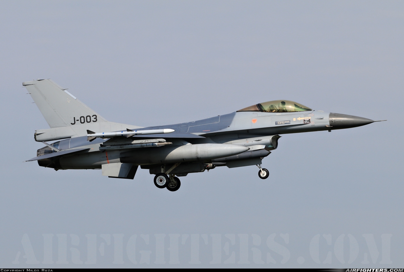 Netherlands - Air Force General Dynamics F-16AM Fighting Falcon J-003 at Leeuwarden (LWR / EHLW), Netherlands