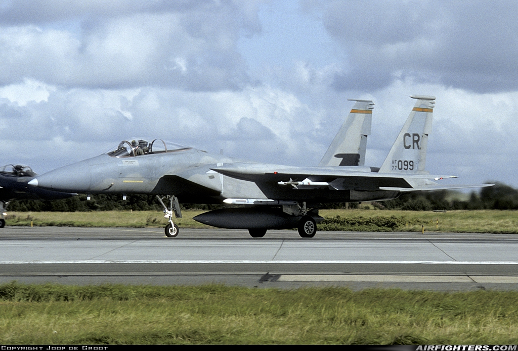 USA - Air Force McDonnell Douglas F-15A Eagle 77-0099 at Karup (KRP / EKKA), Denmark