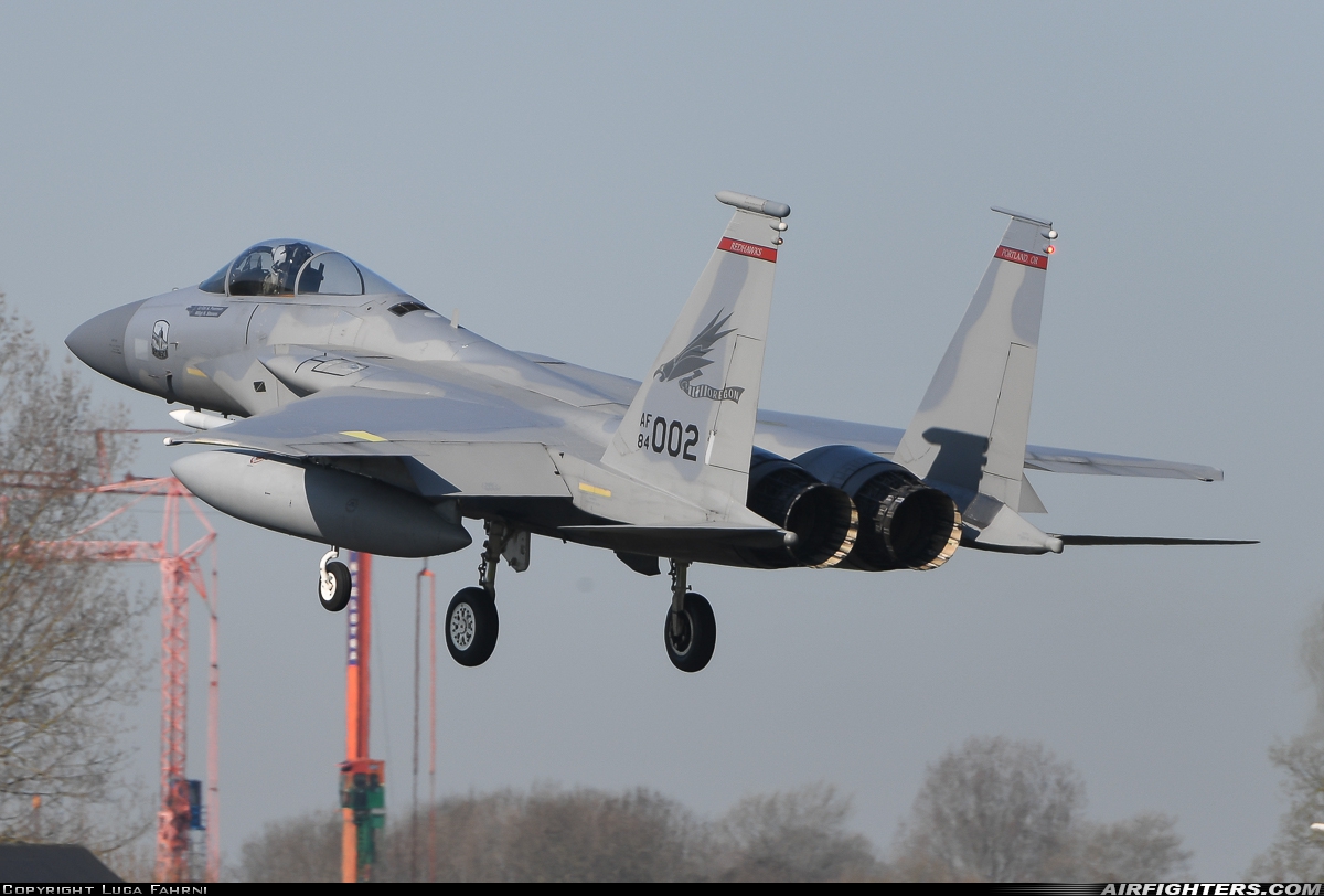 USA - Air Force McDonnell Douglas F-15C Eagle 84-0002 at Leeuwarden (LWR / EHLW), Netherlands