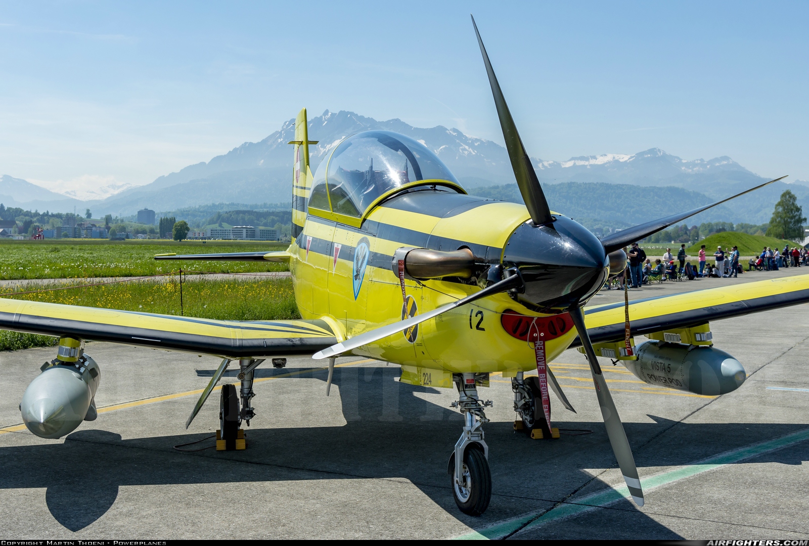 Switzerland - Air Force Pilatus PC-9A C-412 at Emmen (EML / LSME), Switzerland