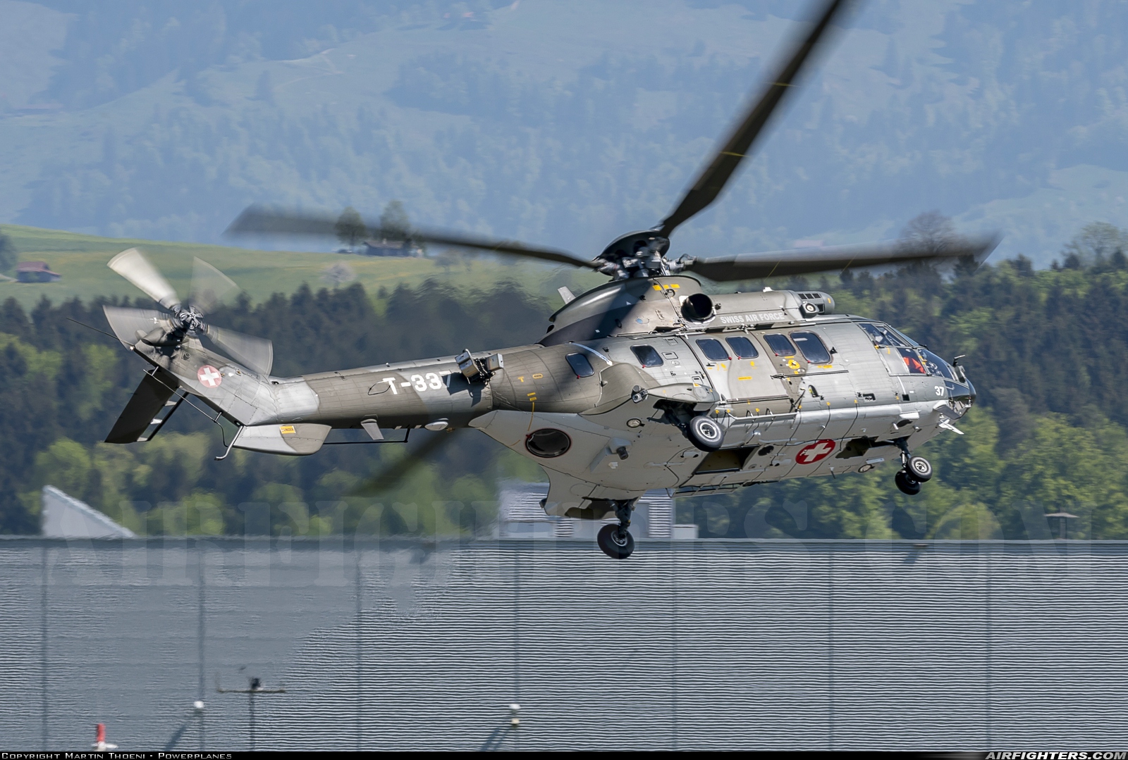 Switzerland - Air Force Aerospatiale AS-532UL Cougar T-337 at Emmen (EML / LSME), Switzerland