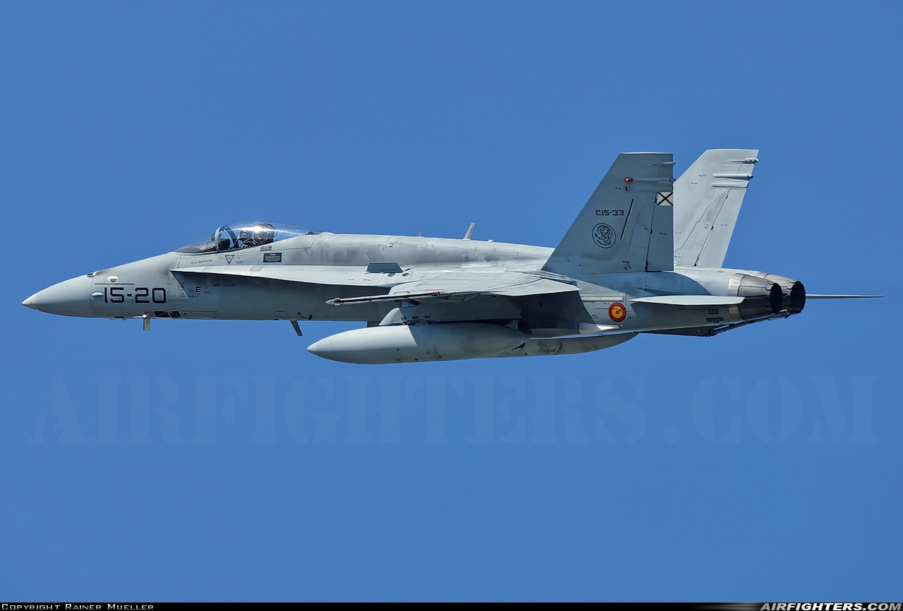 Spain - Air Force McDonnell Douglas C-15 Hornet (EF-18A+) C.15-33 at Leeuwarden (LWR / EHLW), Netherlands