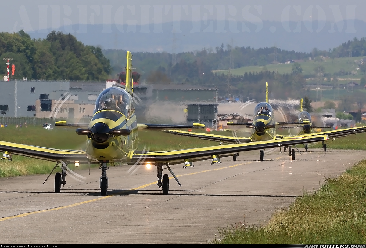 Switzerland - Air Force Pilatus PC-9 C-411 at Emmen (EML / LSME), Switzerland