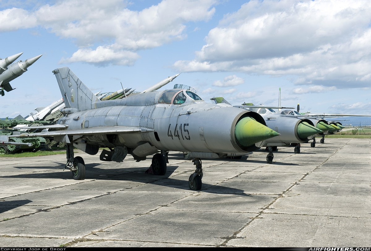 Czechoslovakia - Air Force Mikoyan-Gurevich MiG-21PFM 4415 at Piestany (PZY / LZPP), Slovakia
