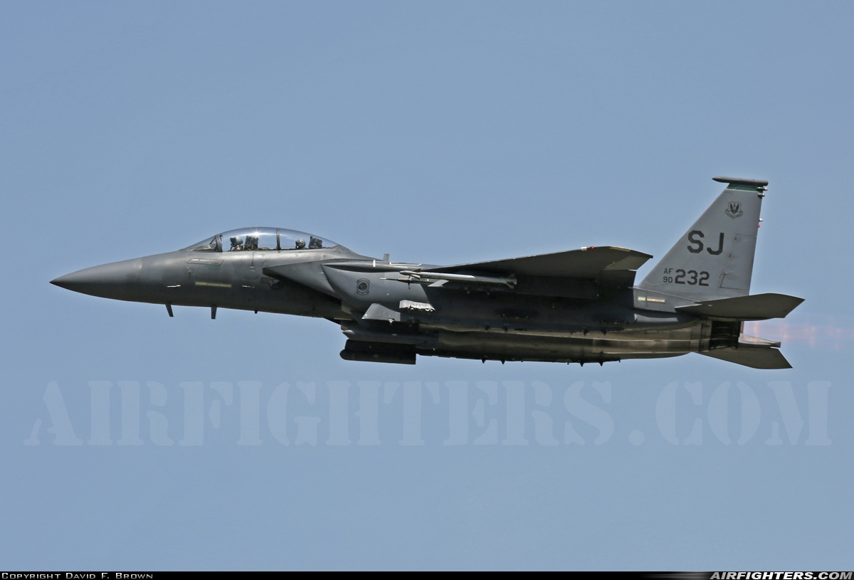 USA - Air Force McDonnell Douglas F-15E Strike Eagle 90-0232 at Goldsboro - Seymour Johnson AFB (GSB / KGSB), USA