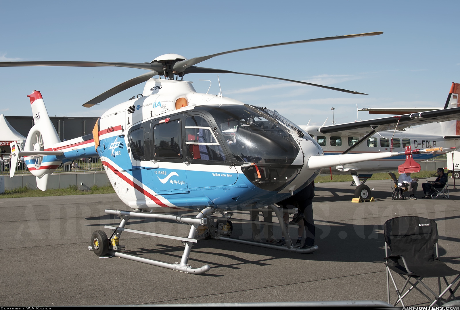 Company Owned - Deutsches Zentrum fur Luft- und Raumfahrt e.V. Eurocopter EC-135T1 D-HFHS at Berlin - Schonefeld (SXF / EDDB), Germany