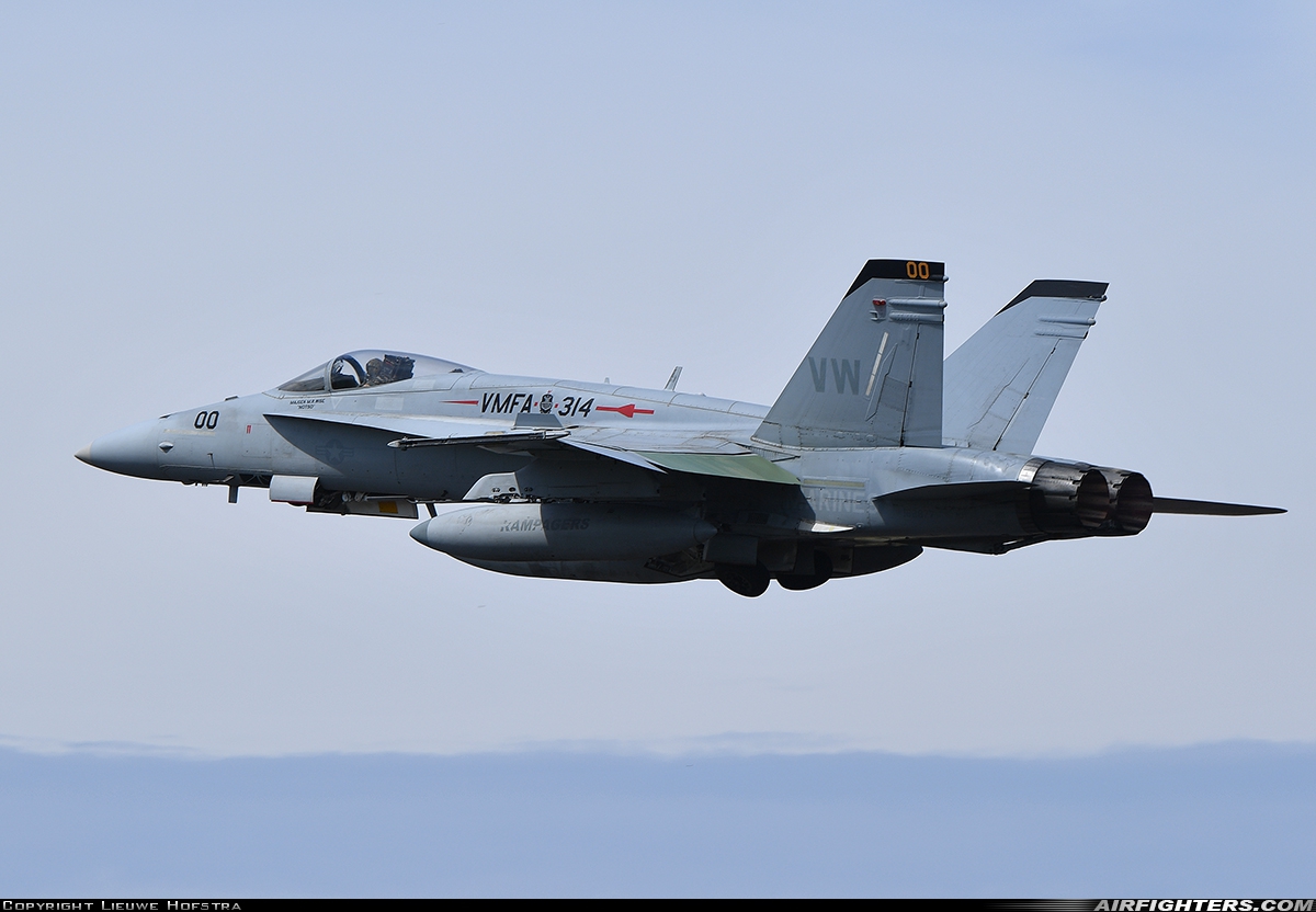 USA - Marines McDonnell Douglas F/A-18A+ Hornet 162877 at Lajes / Azores (AB4) (TER / LPLA), Portugal