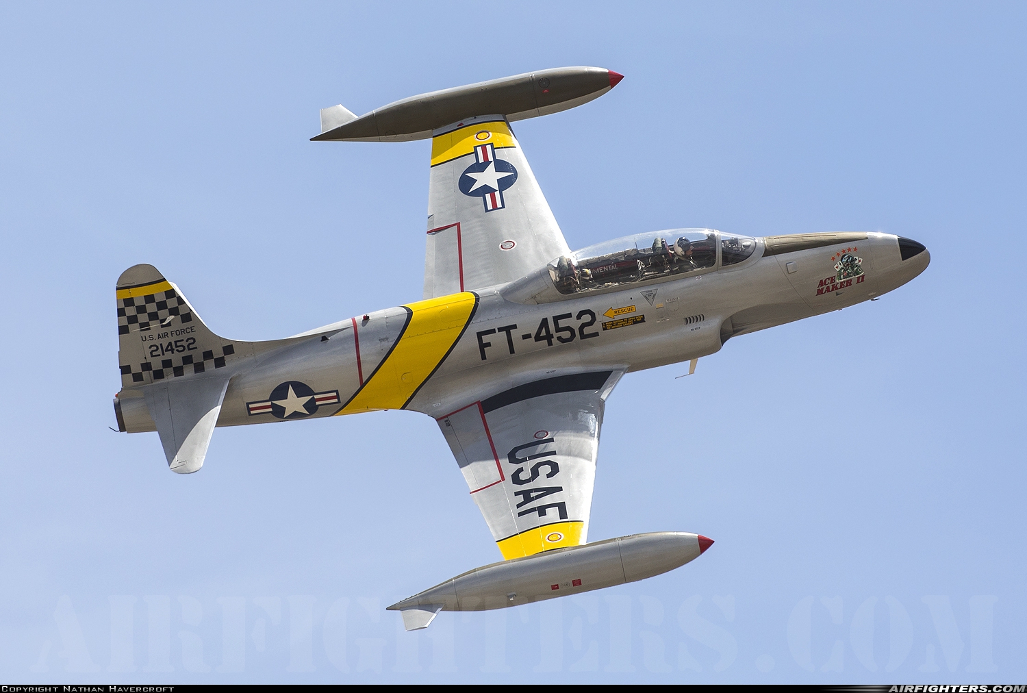 Private - Ace Maker Aviation, LLC Canadair CT-133 Silver Star 3 (T-33AN) N133HH at Chino (CNO), USA