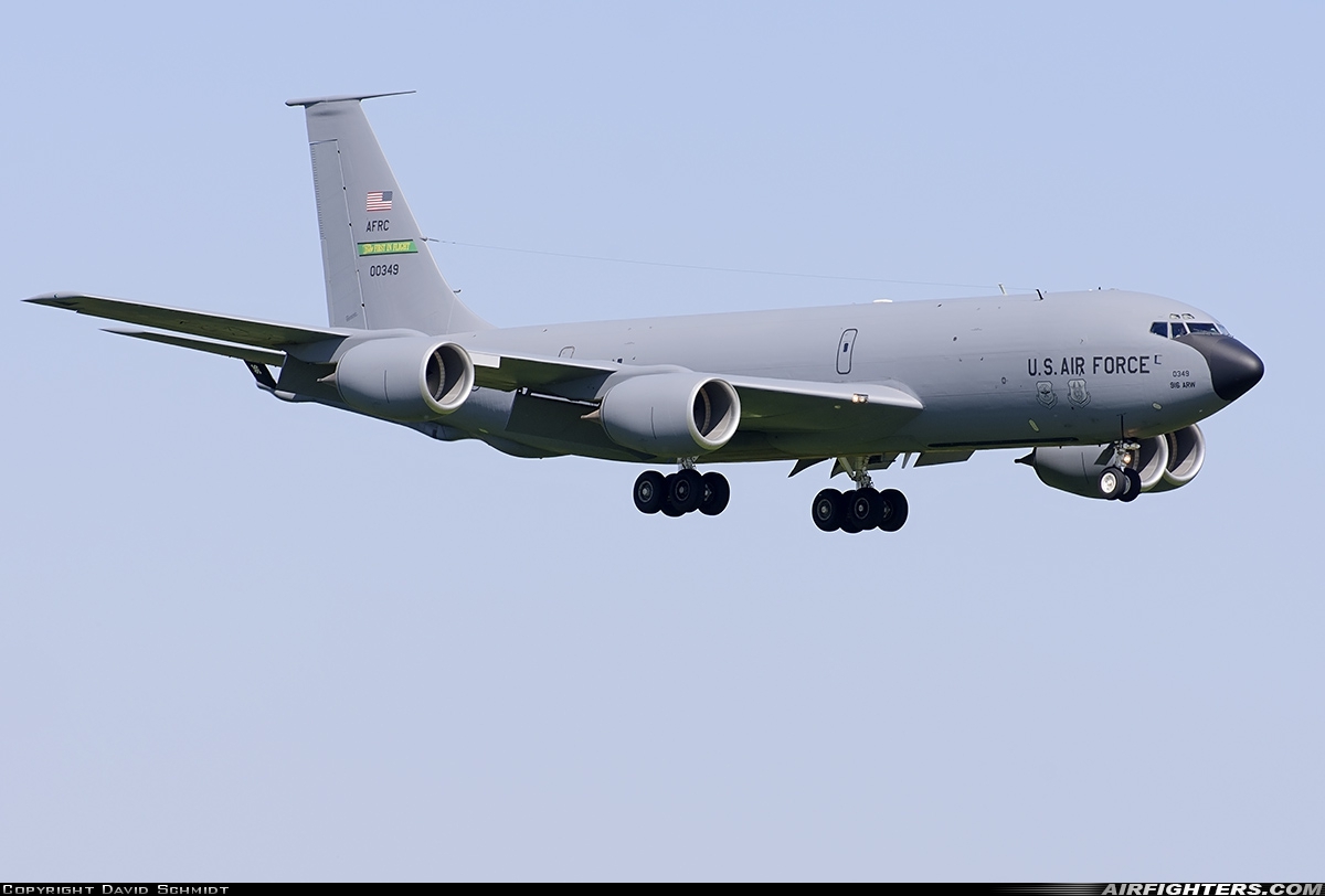 USA - Air Force Boeing KC-135R Stratotanker (717-148) 60-0349 at Mildenhall (MHZ / GXH / EGUN), UK