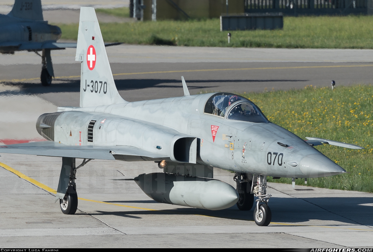 Switzerland - Air Force Northrop F-5E Tiger II J-3070 at Meiringen (LSMM), Switzerland
