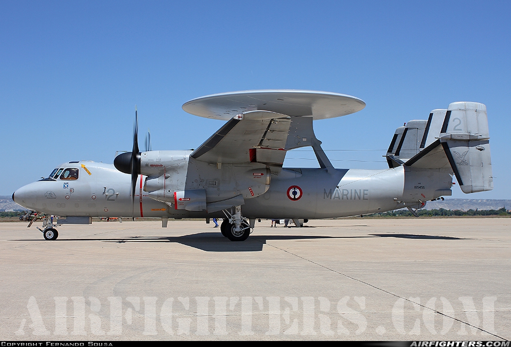 France - Navy Grumman E-2C Hawkeye 2 at Zaragoza (ZAZ / LEZG), Spain