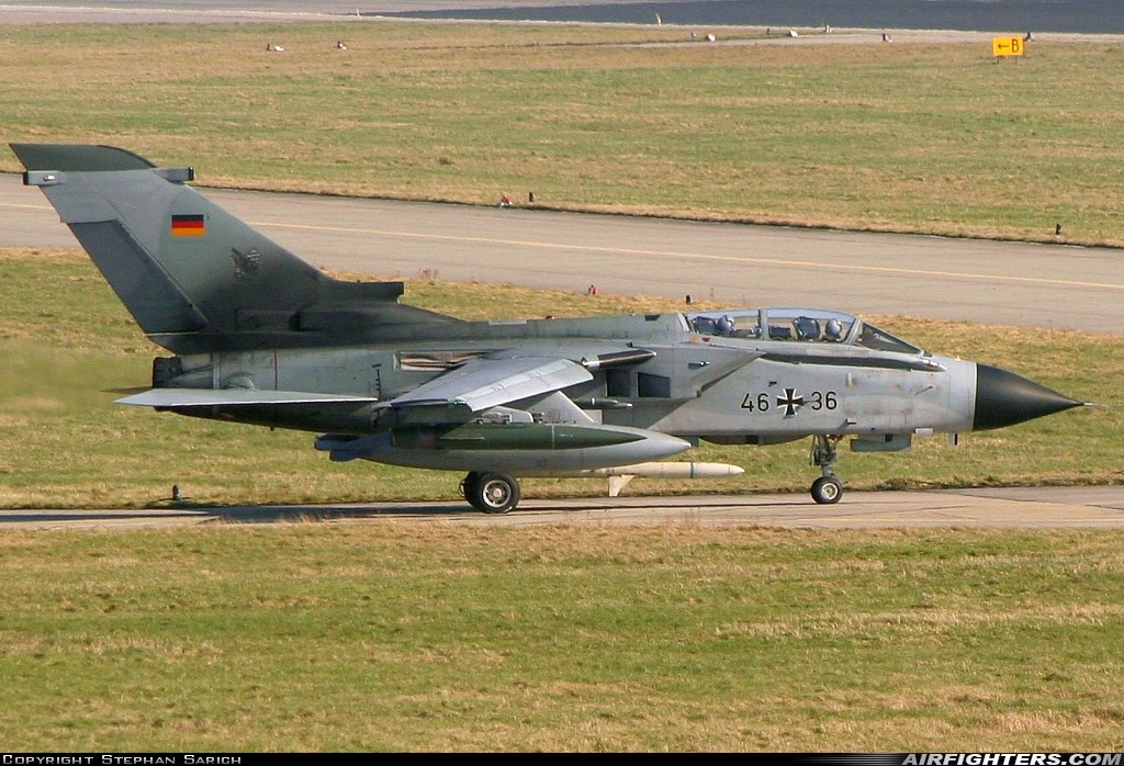 Germany - Air Force Panavia Tornado ECR 46+36 at Neubrandenburg (- Trollenhagen) (FNB / ETNU), Germany